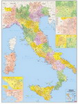 151-Italia amministrativa con CAP 100X140 cm